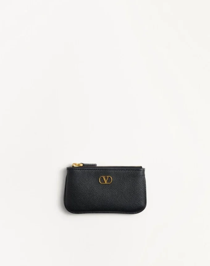 Vlogo Signature Grainy Calfskin Key Ring