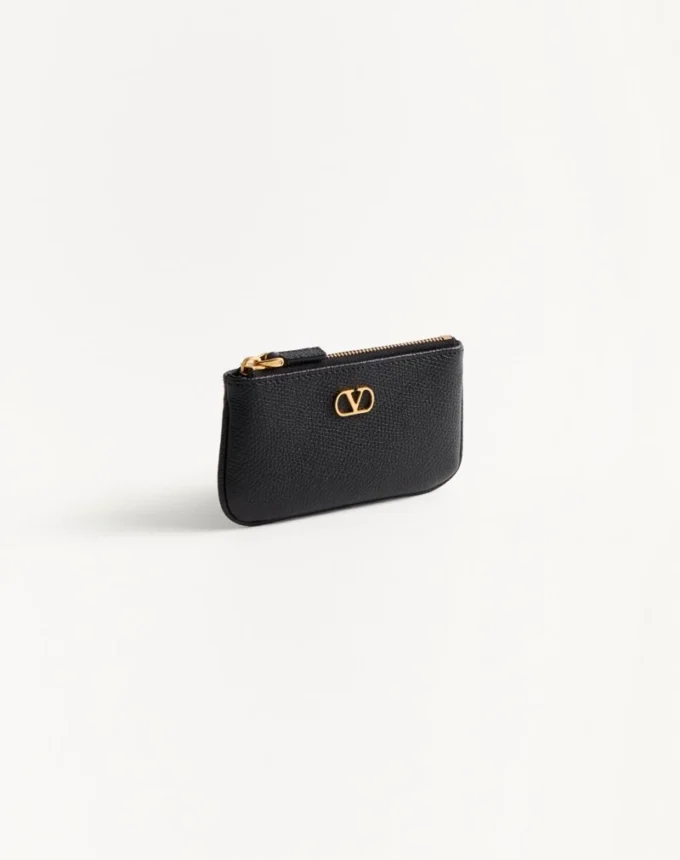 Vlogo Signature Grainy Calfskin Key Ring