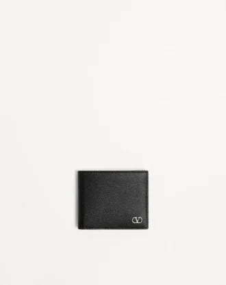 Vlogo Signature Grainy Calfskin Wallet