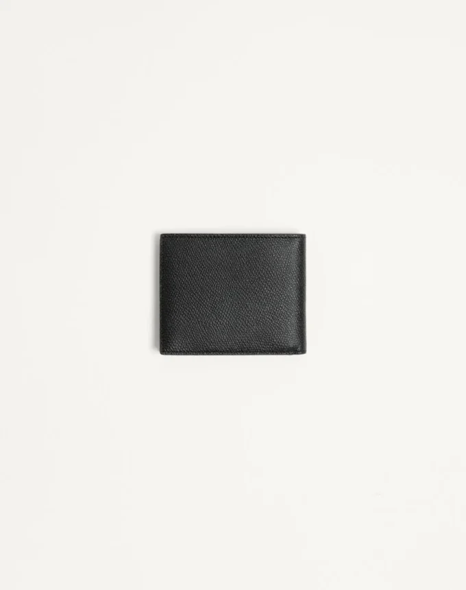 Vlogo Signature Grainy Calfskin Wallet
