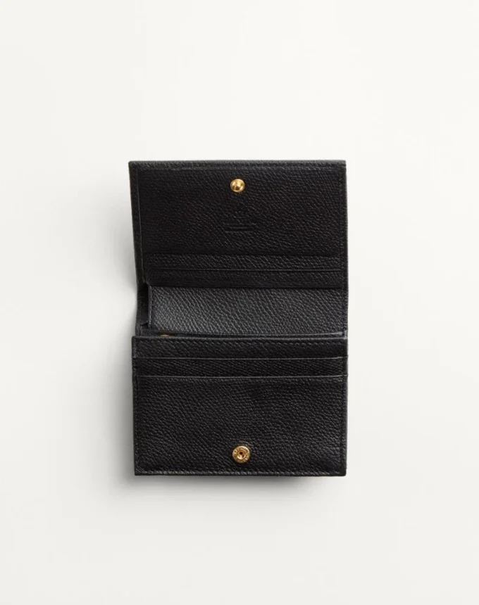 VLogo Signature Grainy Calfskin Wallet