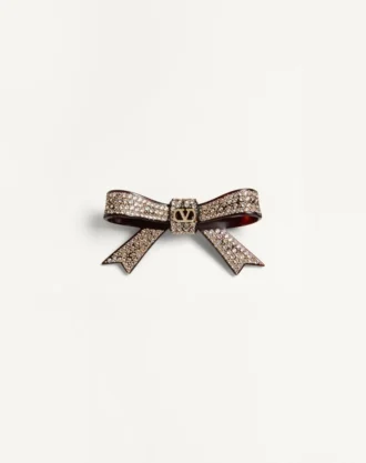 Vlogo Signature Hair Clip In Resin, Metal And Crystals