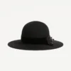 Vlogo Signature Hat in Lapin Fabric and Velvet with Taffetas Bow