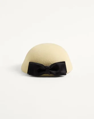 Vlogo Signature Hat In Lapin Fabric With Satin Bow