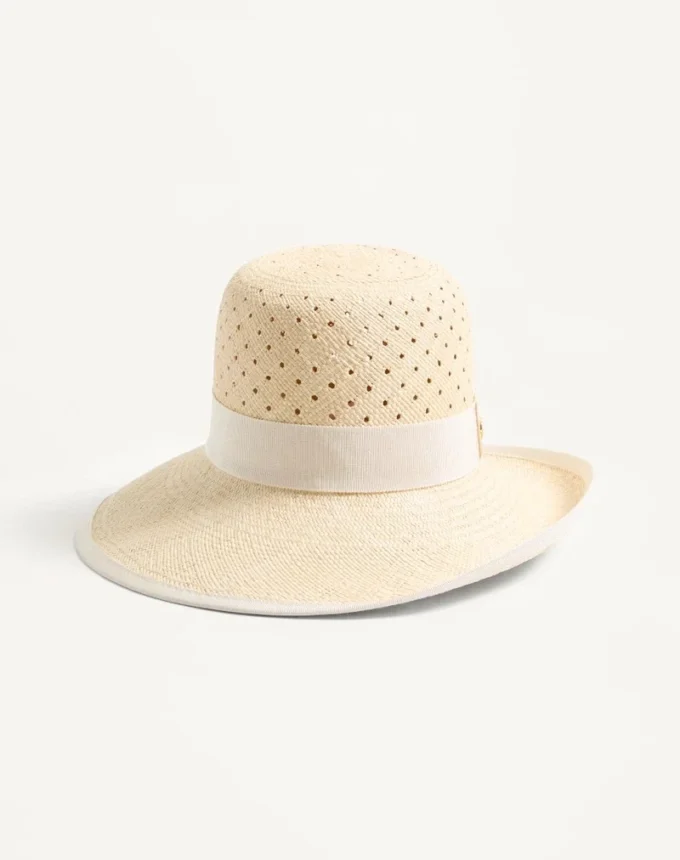 Vlogo Signature Hat In Perforated Panama Vlogo Signature Hat In Perforated Panama