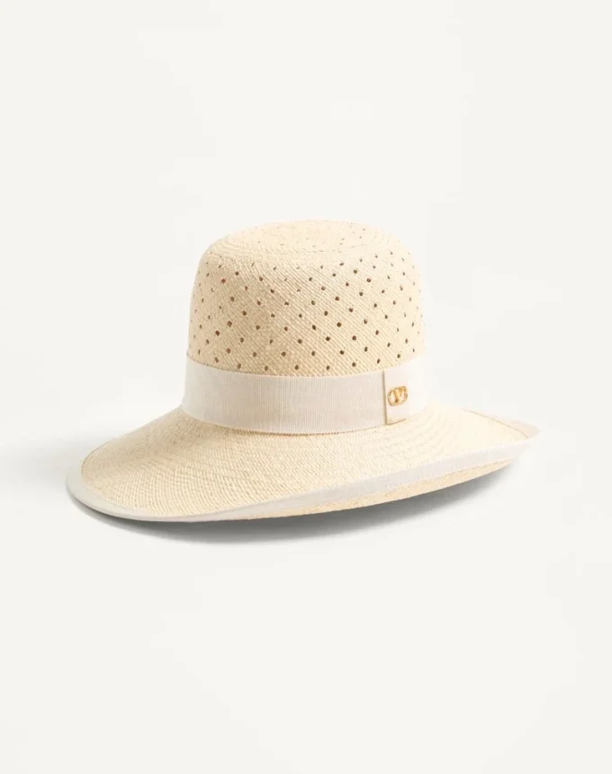 Vlogo Signature Hat In Perforated Panama Vlogo Signature Hat In Perforated Panama