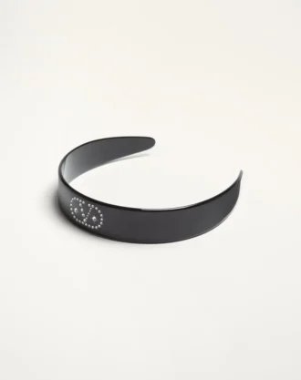 Vlogo Signature Headband In Resin, Metal And Crystals
