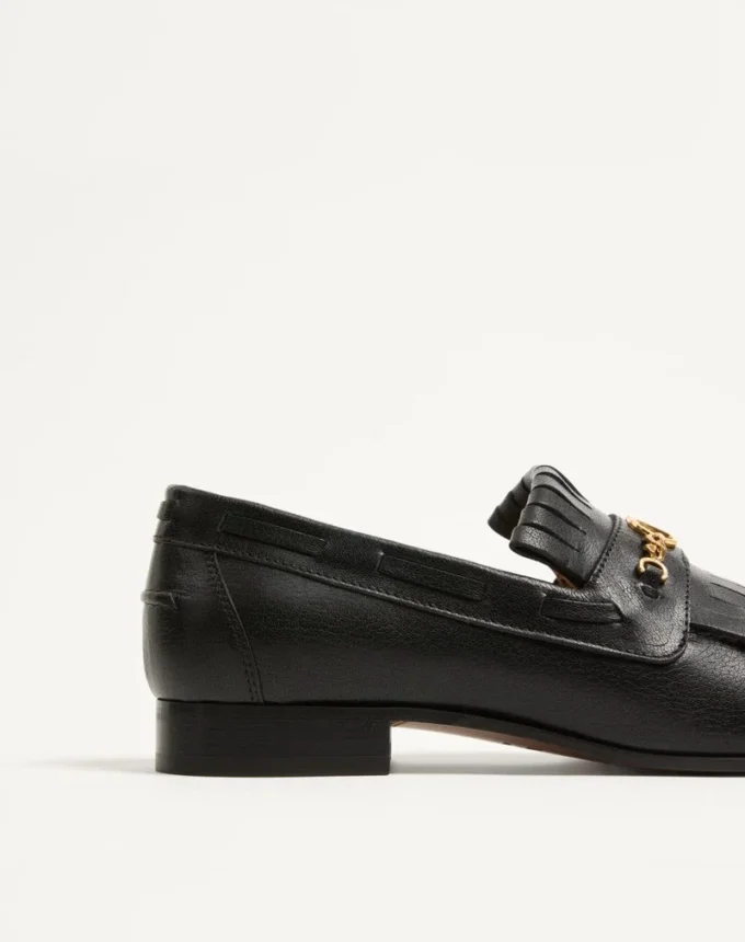Vlogo Signature Kidskin Loafer With Fringes