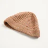 Vlogo Signature Knitted Beanie In Linen And Cotton