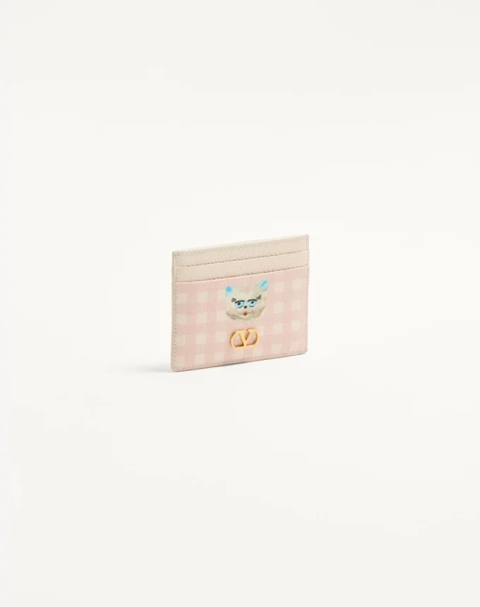 Vlogo Signature Le Chat De La Maison Cardholder in grainy calfskin Vlogo Signature Le Chat De La Maison Cardholder in grainy calfskin
