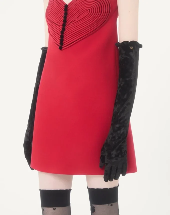 VLogo Signature Long Chenille Gloves