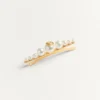 Vlogo Signature Metal And Pearl Tie Clip