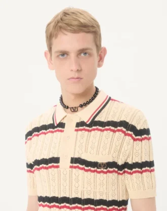 Vlogo Signature Metal Choker With Swarovski® Pearls