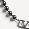 Vlogo Signature Metal Choker With Swarovski® Pearls Vlogo Signature Metal Choker With Swarovski® Pearls