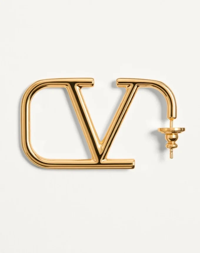 Vlogo Signature Metal Earrings
