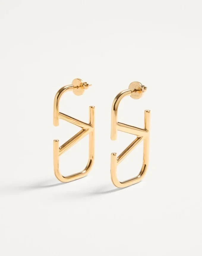 Vlogo Signature Metal Earrings