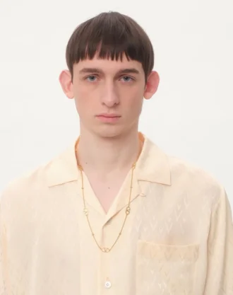 Vlogo Signature Metal Necklace