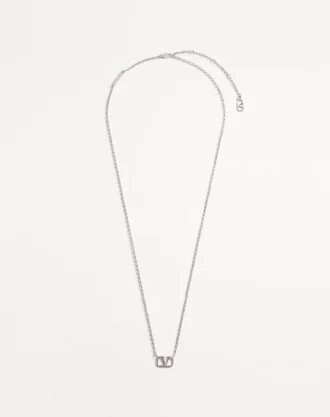 Vlogo Signature Metal Necklace