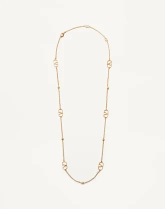 Vlogo Signature Metal Necklace