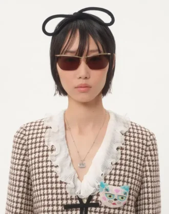 Vlogo Signature Metal Necklace With Pearls And Swarovski® Crystals