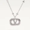 Vlogo Signature Metal Necklace With Pearls And Swarovski® Crystals Vlogo Signature Metal Necklace With Pearls And Swarovski® Crystals