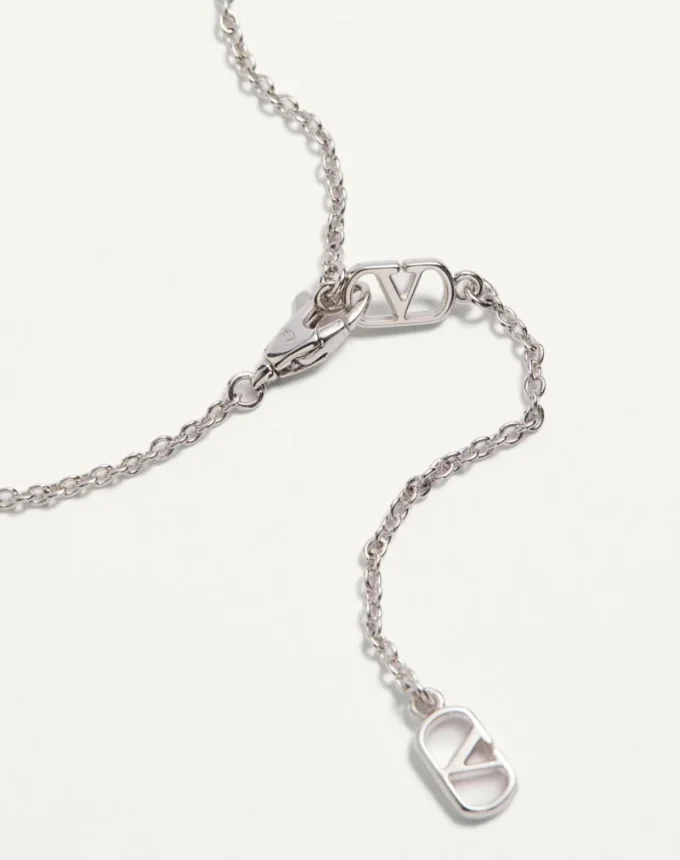 Vlogo Signature Metal Necklace With Pearls And Swarovski® Crystals Vlogo Signature Metal Necklace With Pearls And Swarovski® Crystals