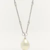 Vlogo Signature Metal, Pearl And Swarovski® Crystal Necklace Vlogo Signature Metal, Pearl And Swarovski® Crystal Necklace