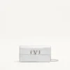 Vlogo Signature Metallic Grainy Calfskin Wallet With Chain Vlogo Signature Metallic Grainy Calfskin Wallet With Chain