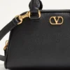 VLogo Signature Mini Bowling Bag in Grainy Calfskin VLogo Signature Mini Bowling Bag in Grainy Calfskin