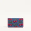 Vlogo Signature Mini Denim Shoulder Bag With Cherryfic Embroidery