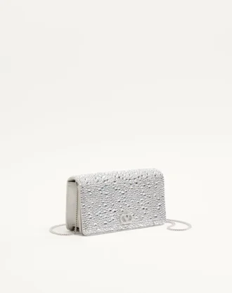 Vlogo Signature Mini Shoulder Bag with Sparkling Embroidery