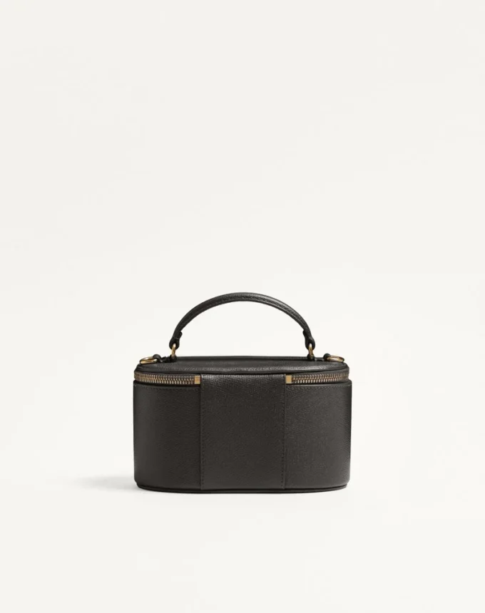 Vlogo Signature Mini Vanity Bag In Grainy Calfskin