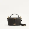 Vlogo Signature Mini Vanity Bag In Grainy Calfskin