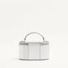 VLogo Signature Mini Vanity Bag in Laminated Grainy Calfskin