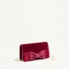 Vlogo Signature Mini Velvet Shoulder Bag