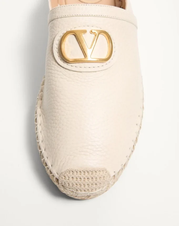 Vlogo Signature Mule In Grainy Calfskin 25Mm