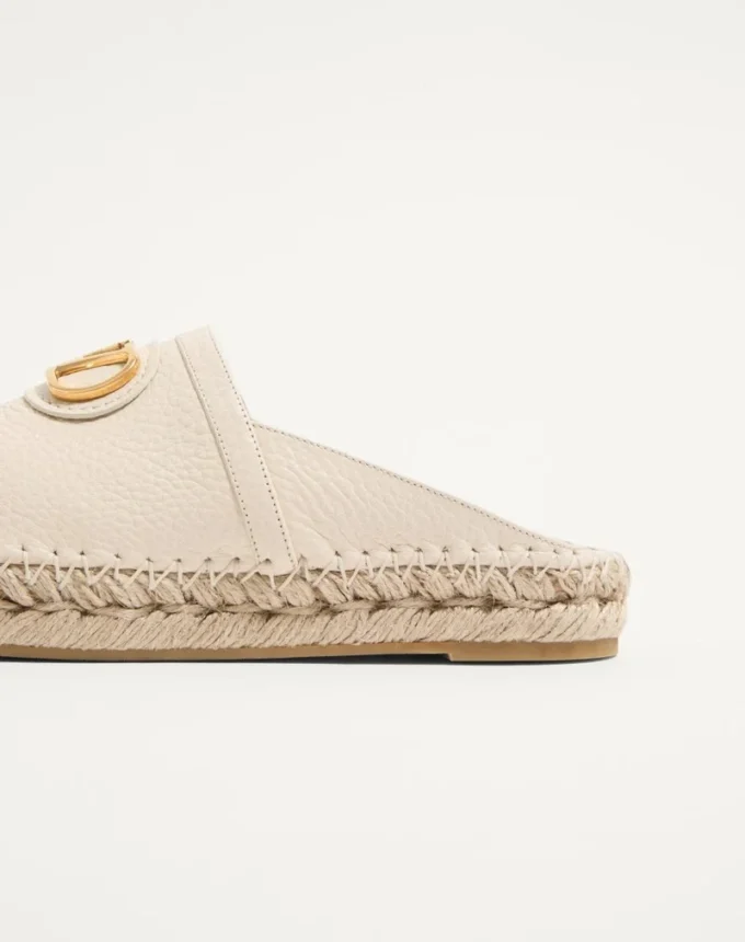 Vlogo Signature Mule In Grainy Calfskin 25Mm