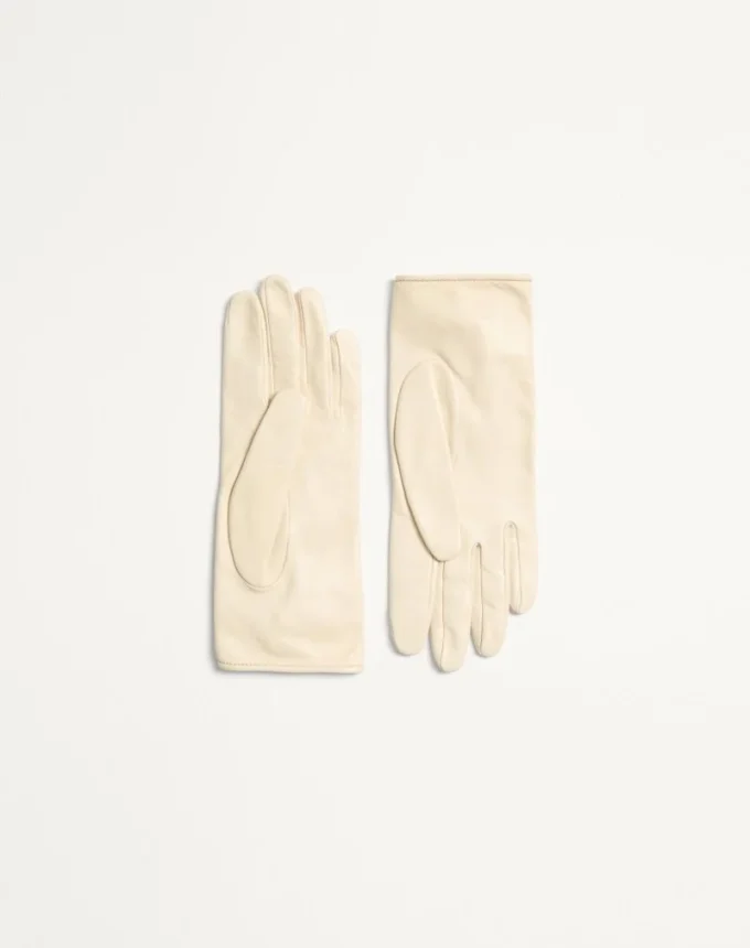 VLogo Signature Nappa Leather Gloves With Bows