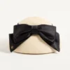 Vlogo Signature Panama Bucket Hat With Satin Bow Vlogo Signature Panama Bucket Hat With Satin Bow