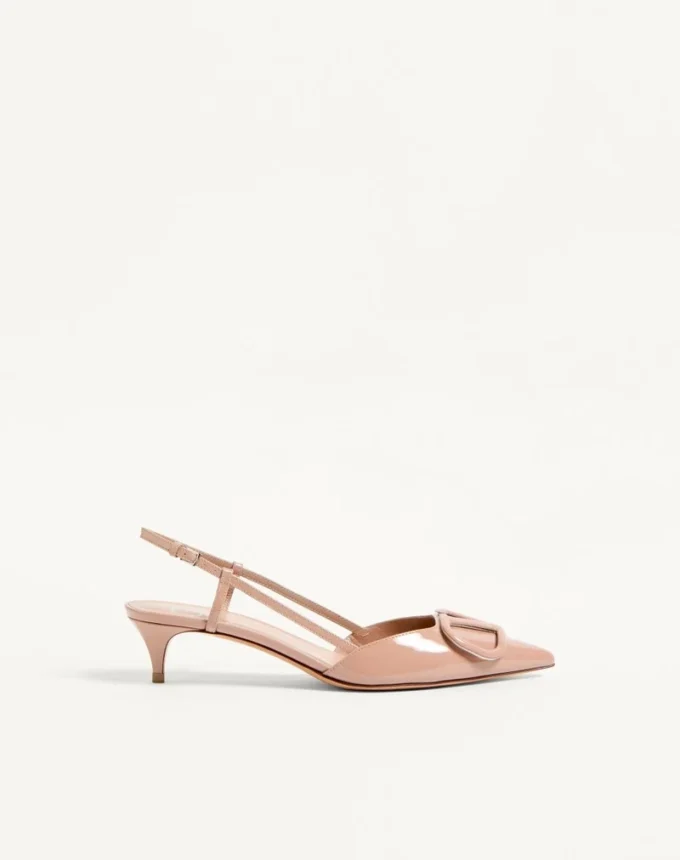 Vlogo Signature Patent Leather Slingback Pump 40Mm / 1.6 In.