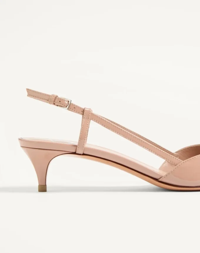 Vlogo Signature Patent Leather Slingback Pump 40Mm / 1.6 In.