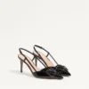 VLogo Signature Patent Leather Slingback Pump 80Mm