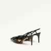 VLogo Signature Patent Leather Slingback Pump 80Mm