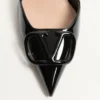 VLogo Signature Patent Leather Slingback Pump 80Mm