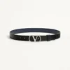 Vlogo Signature Reversible Shiny Calfskin Belt 30 Mm