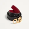 VLogo Signature Reversible Shiny Calfskin Belt – 30Mm / 1.2 In.