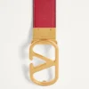 VLogo Signature Reversible Shiny Calfskin Belt – 30Mm / 1.2 In.