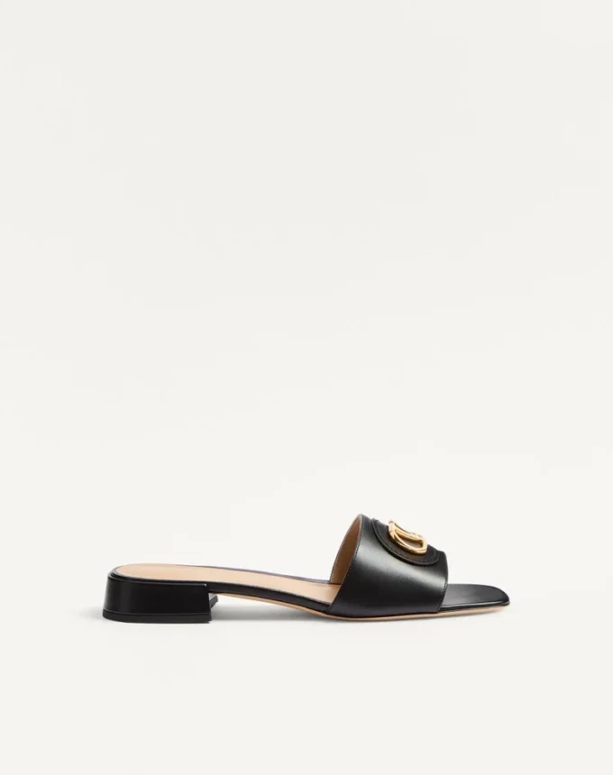 Vlogo Signature Slide Sandal In Calfskin 20Mm