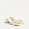 Vlogo Signature Slide Sandal In Calfskin 60Mm