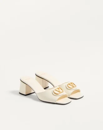 Vlogo Signature Slide Sandal In Calfskin 60Mm